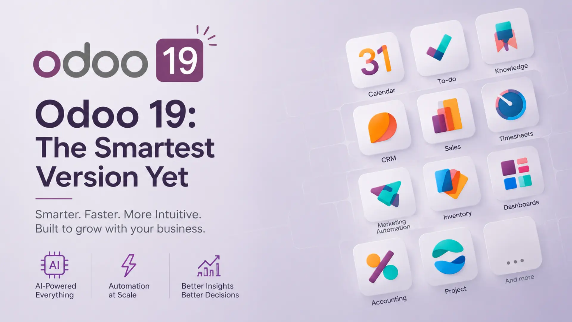 La présentation des modules Odoo met en avant les différentes applications pour gérer efficacement l’entreprise.